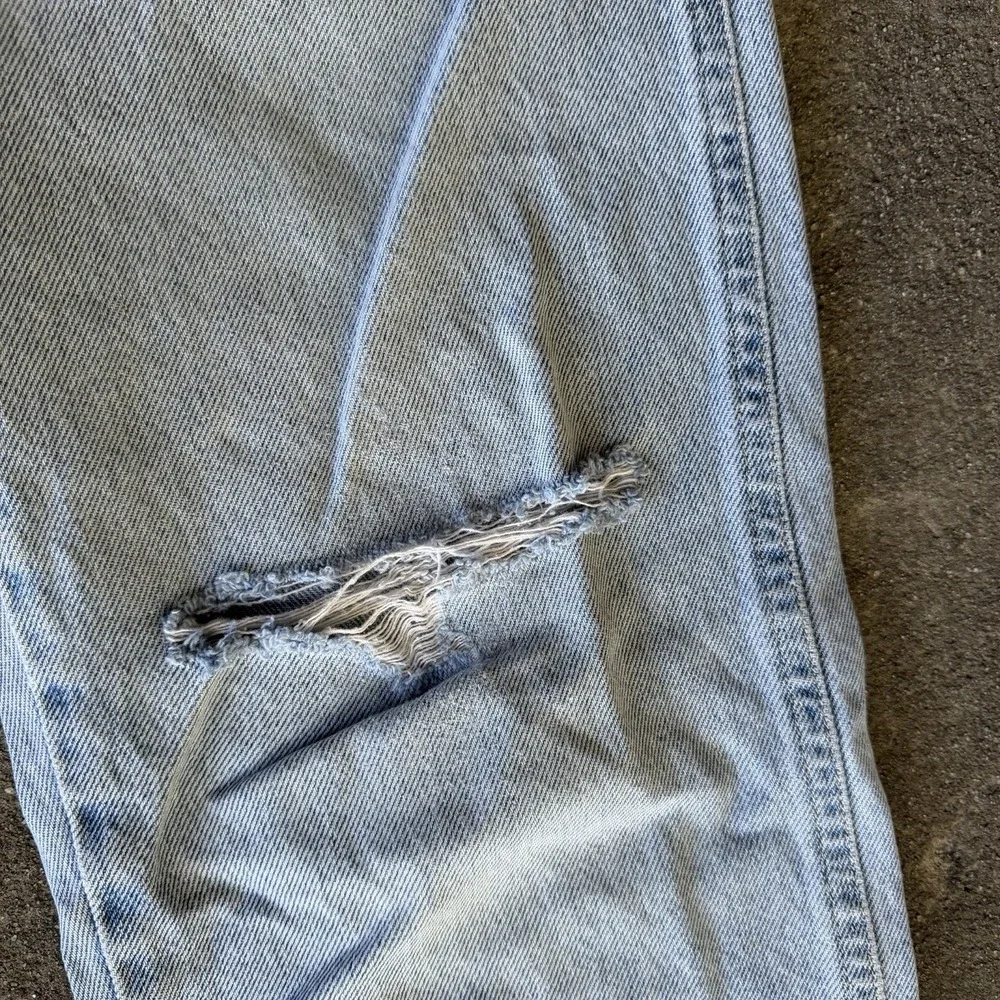 Wrangler Straight Leg Jeans With‎ Rips Streetwear Y2K Baggy